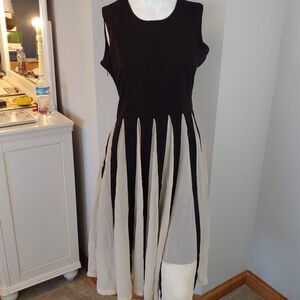 NWT Womens M Osap dress tank black tan